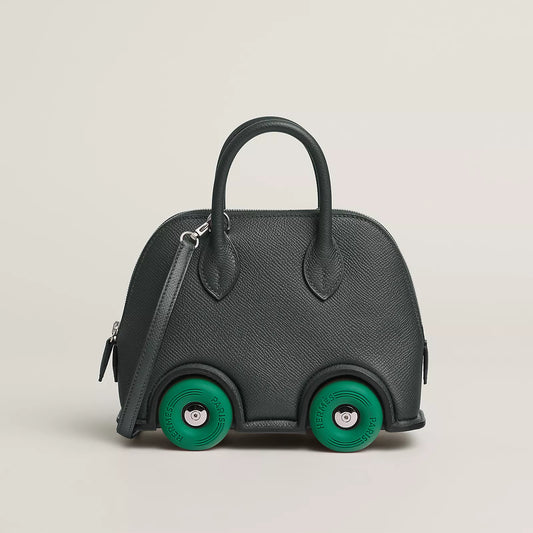 Hermès Bolide on Wheels 1923 Vert Mangrove / Vert Vertigo Epsom Leather Palladium Hardware