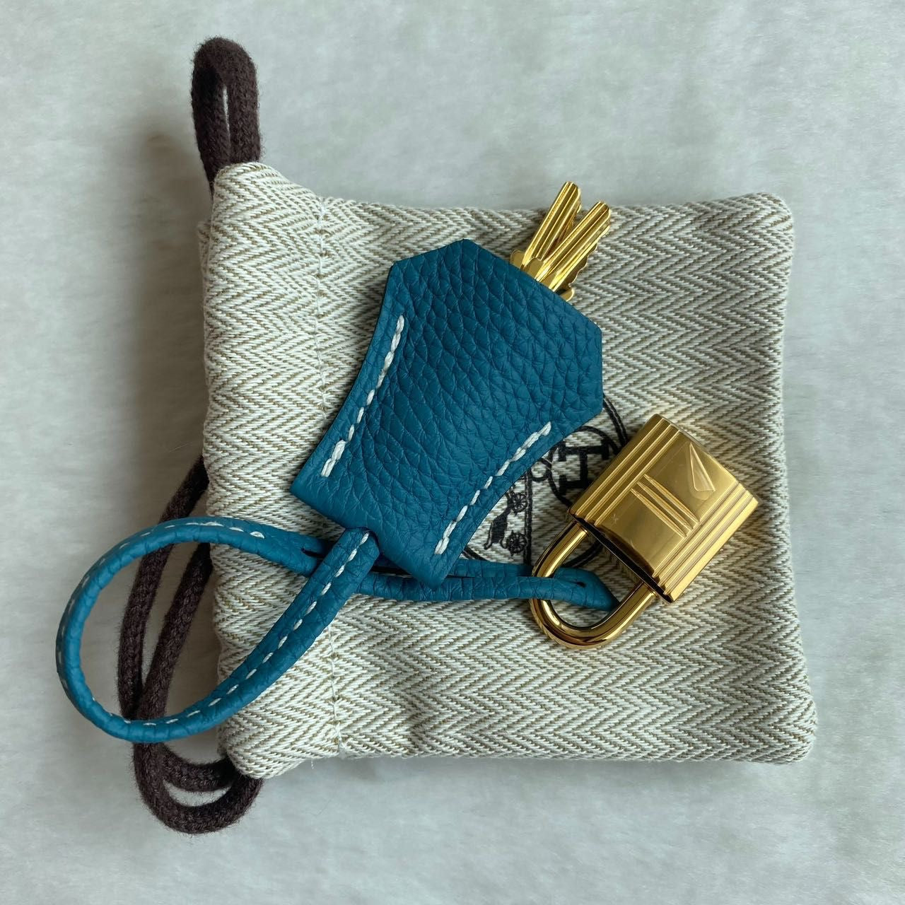 Hermes Birkin 25 blue jean Togo leather Gold hardware
