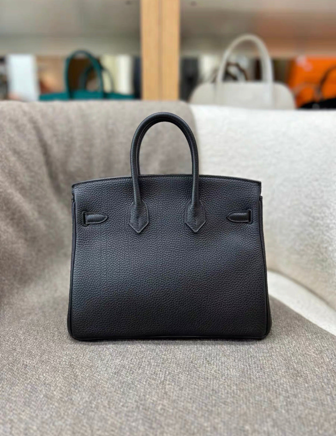 Hermès Birkin 25 black Togo Leather Gold Hardware