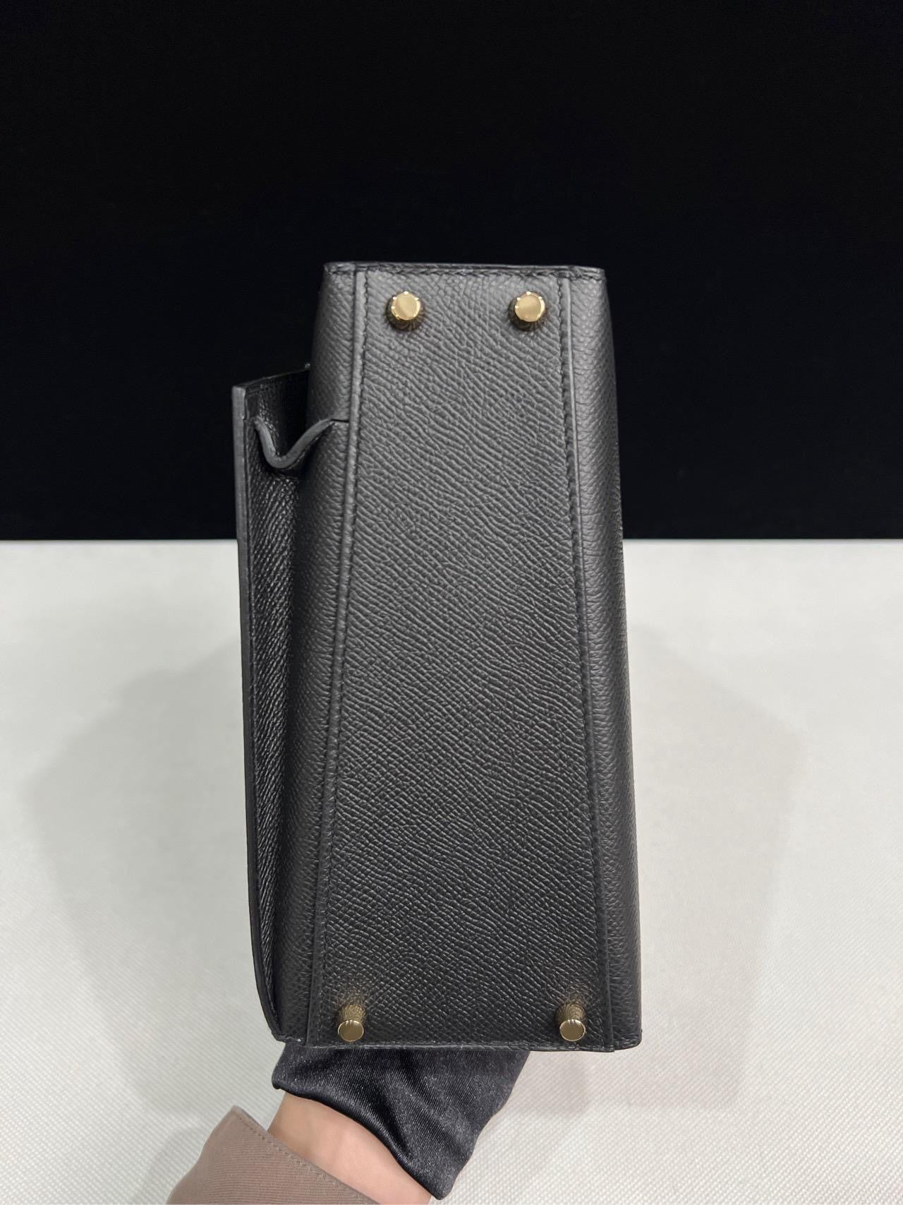 Hermès Kelly Sellier En Desordre 20 Ardoise Epsom Permabrass Hardware