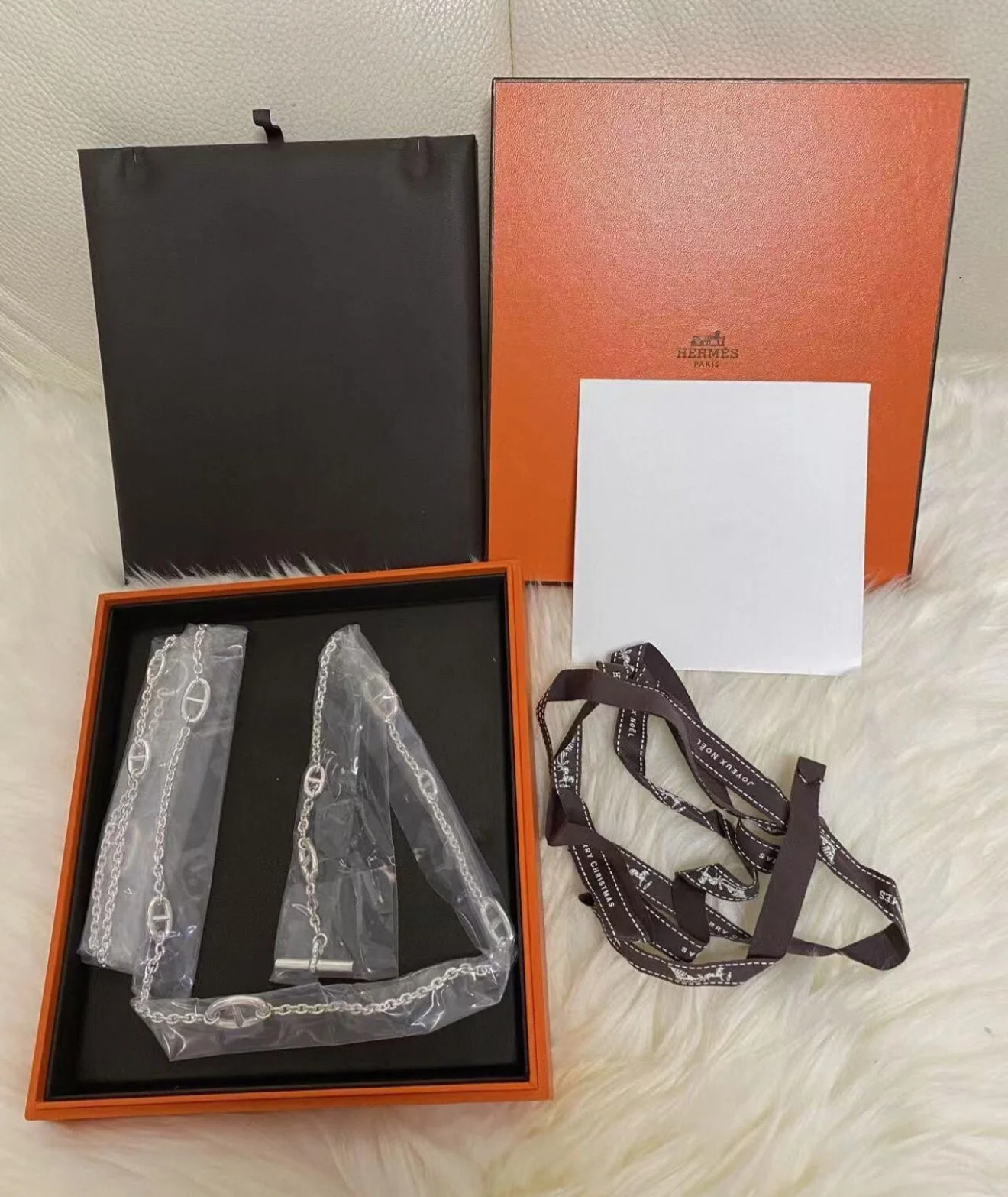 Hermès Farandole long necklace 120cm