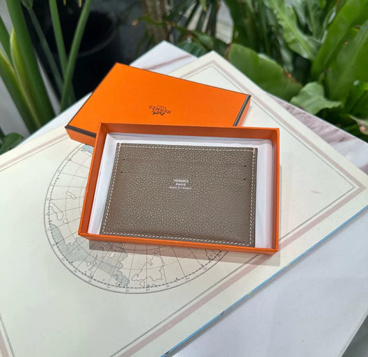 Hermes Etoupe Card Holder