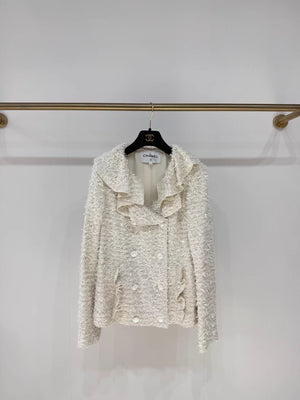 Chanel Spring/Summer white ruffled jacket