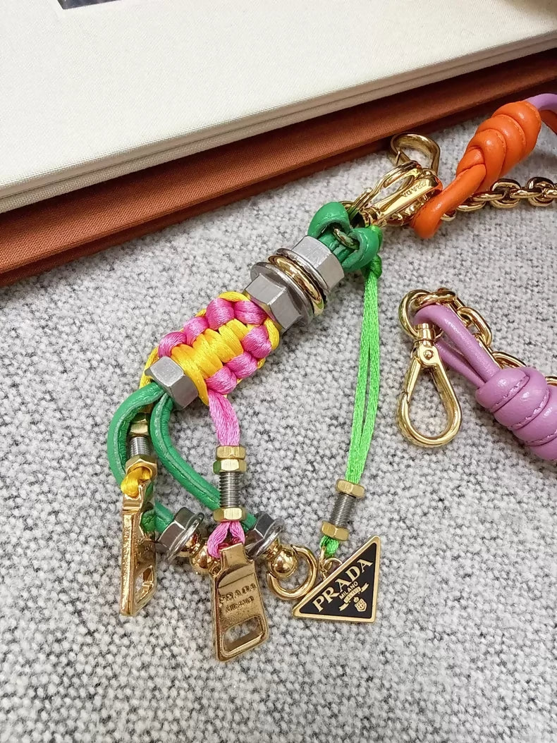 Prada Pop Knot Handbag Charm with Pendant