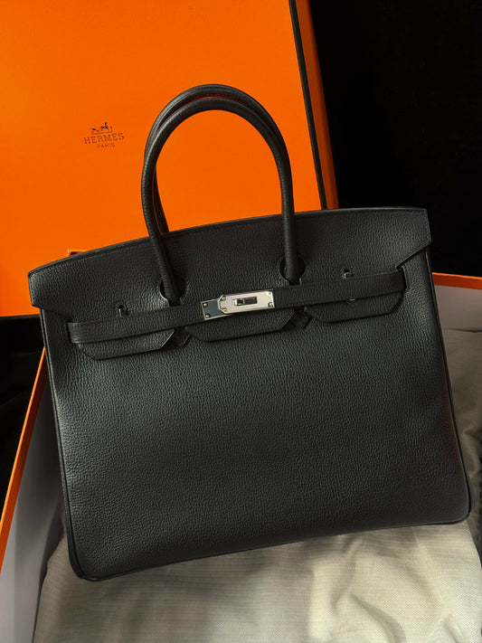 Hermès Birkin 35 Noir Togo Lisse with Palladium