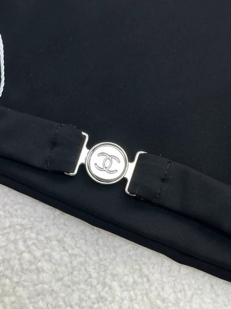 Chanel 24C Black Top with silver Star