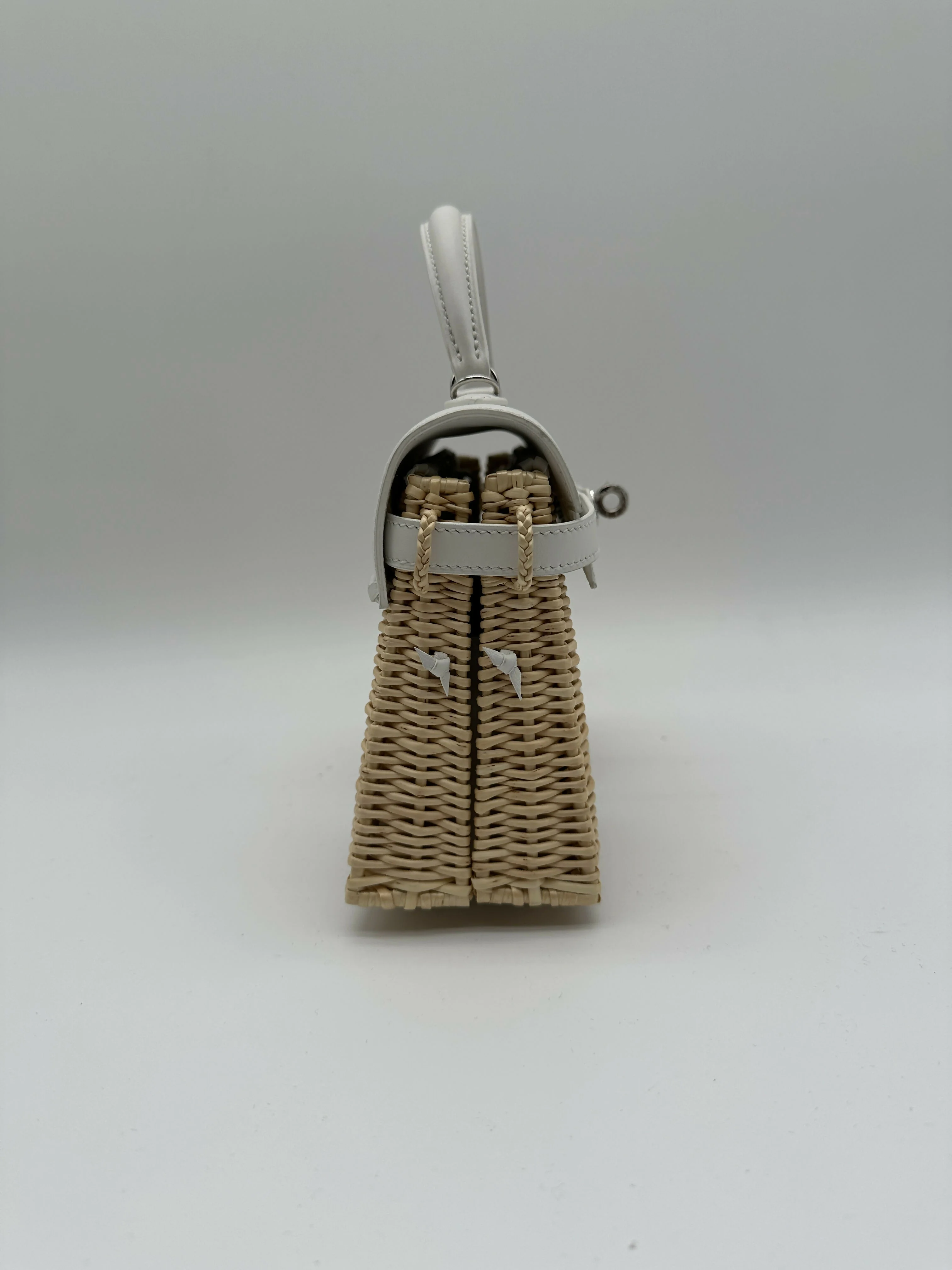 Hermès Kelly 20 Picnic Blanc Swift & Osier PHW B 2024