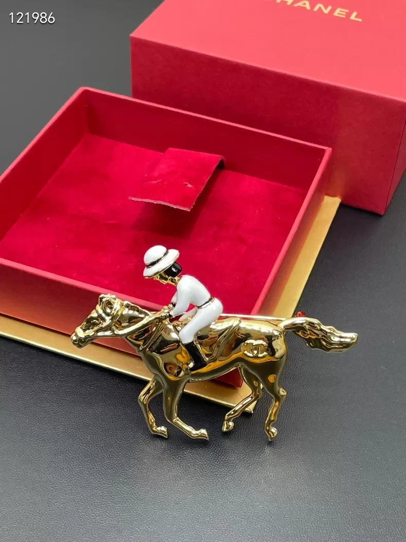 Chanel 26th Anniversary Luxury New Year Horse Limited Edition Brooch