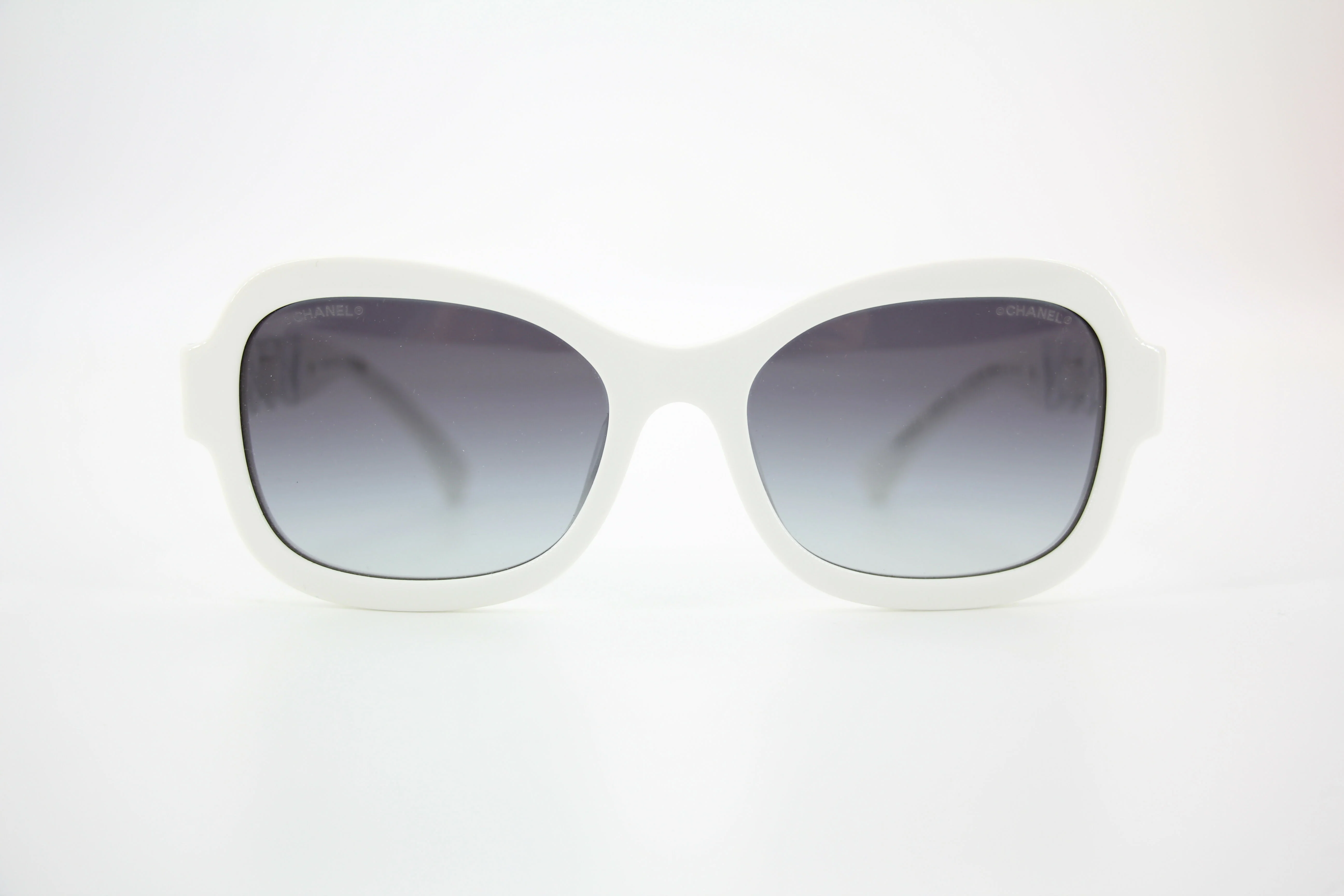 Chanel 2022 Resin White Sunglasses Model 5465QA 716/S6