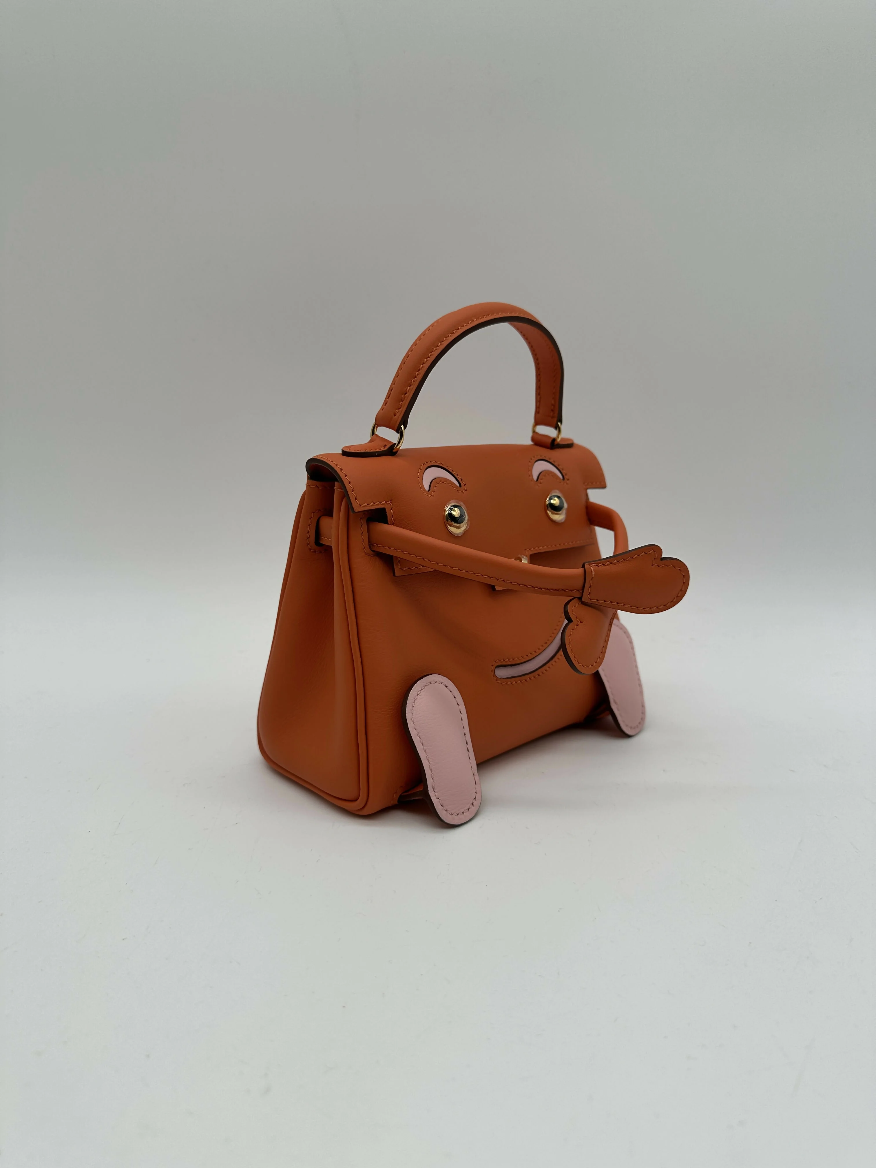 Hermès Kelly Doll Orange / Rose Sakura PHW W 2026