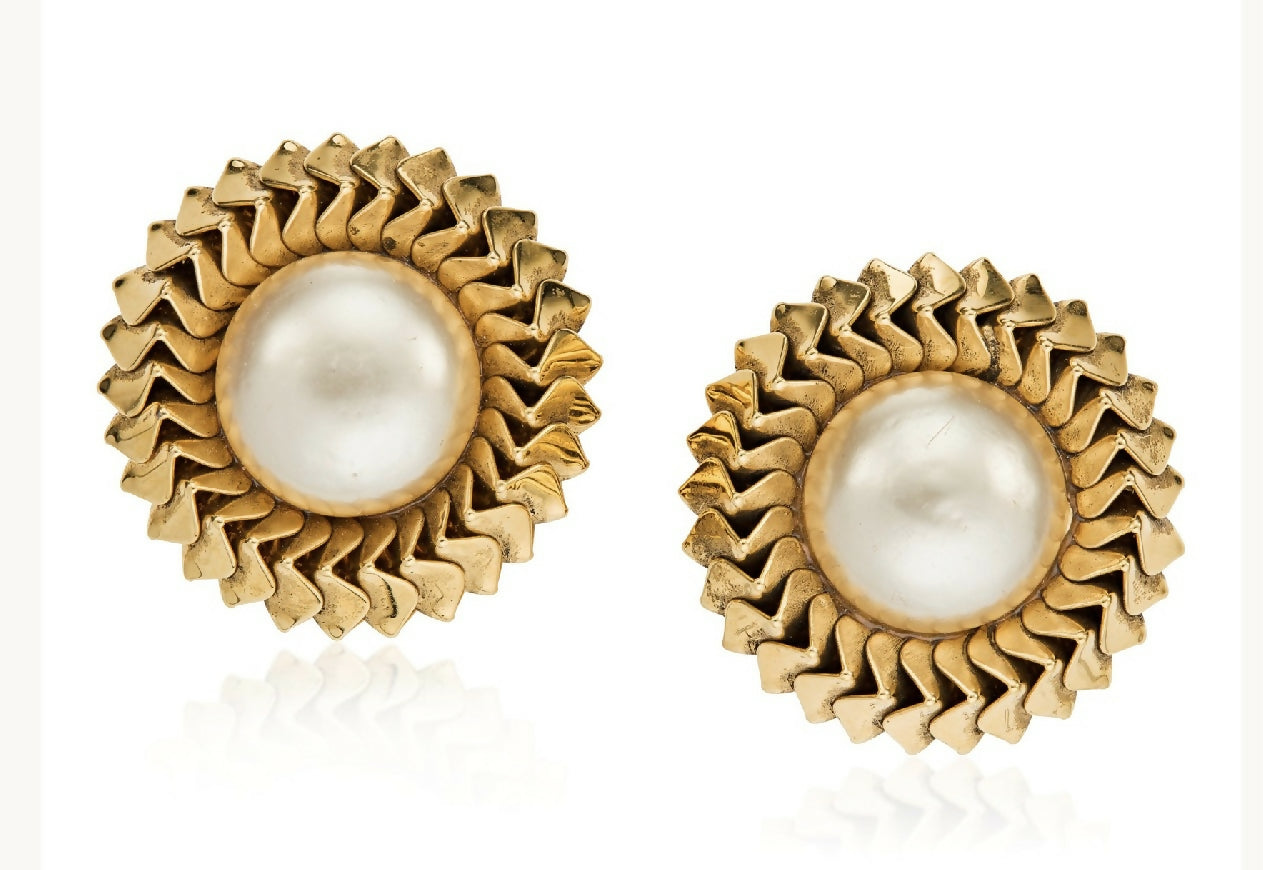Chanel oversized vintage earrings