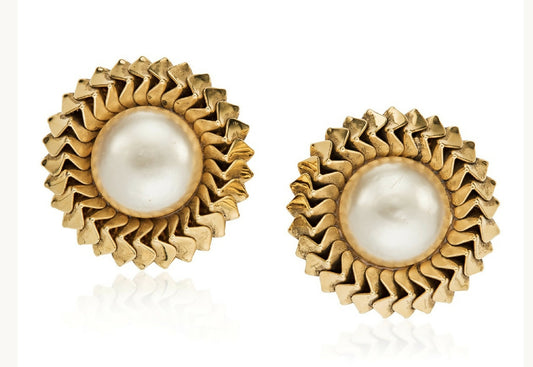Chanel oversized vintage earrings