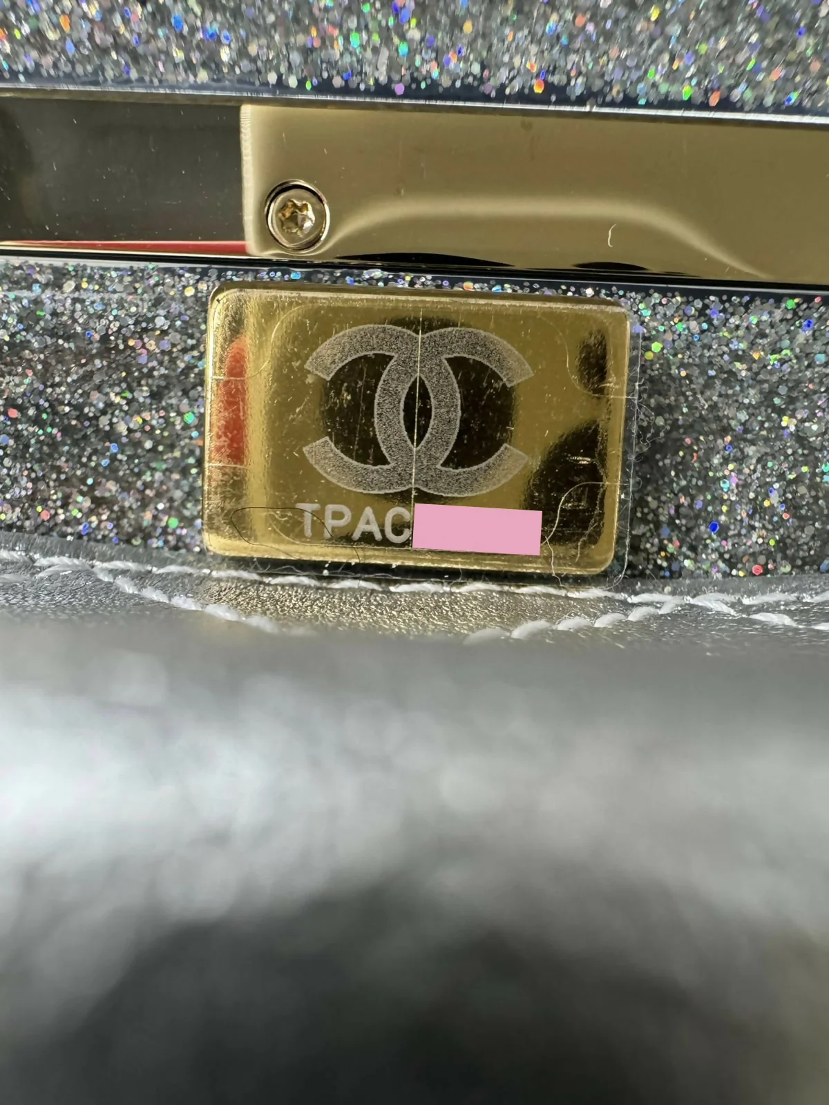 Chanel 2024 Glitter Lucite, Multicolor Rhinestone & Enamel Hollywood Mini Van