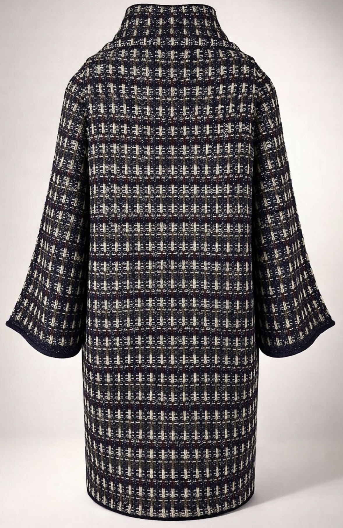 Iconic Chanel 11A Paris-Byzance Multicolor Gold Metallic Wool Tweed Coat FR 44