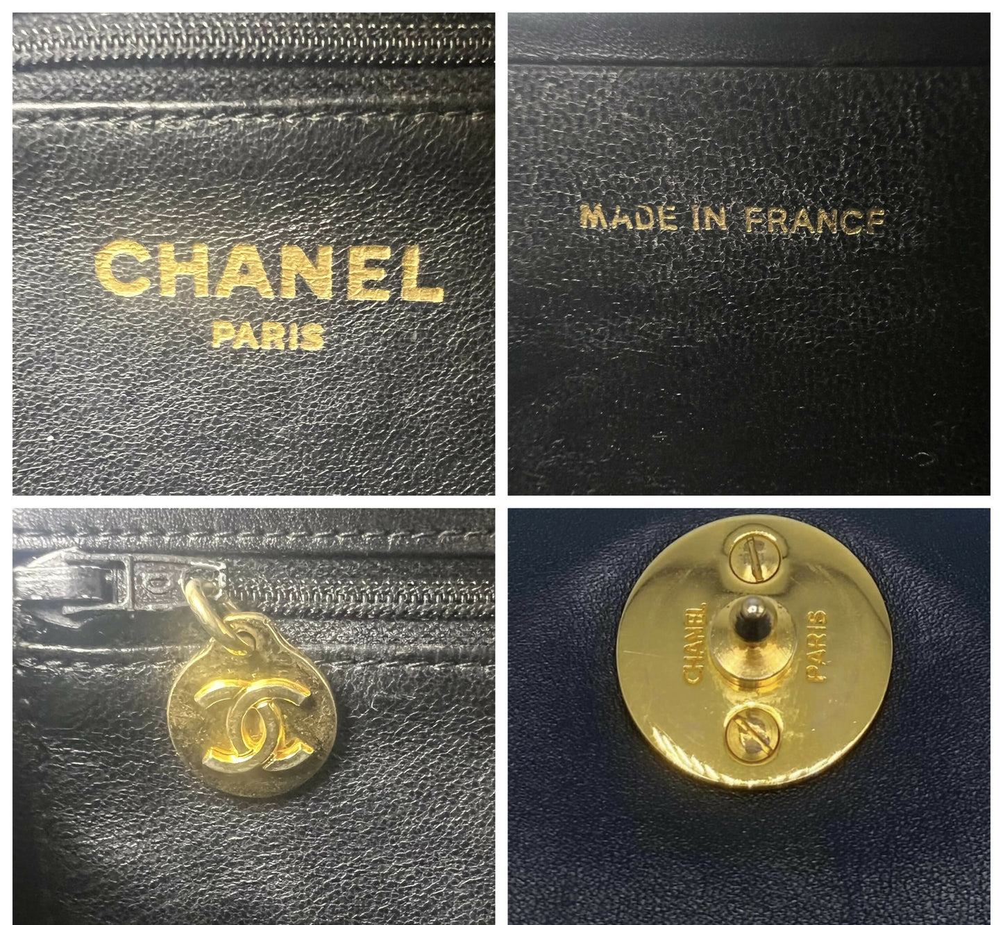 ULTRA RARE Vintage 1984 Chanel Black Crocodile Flap Bag 24K Gold Hardware