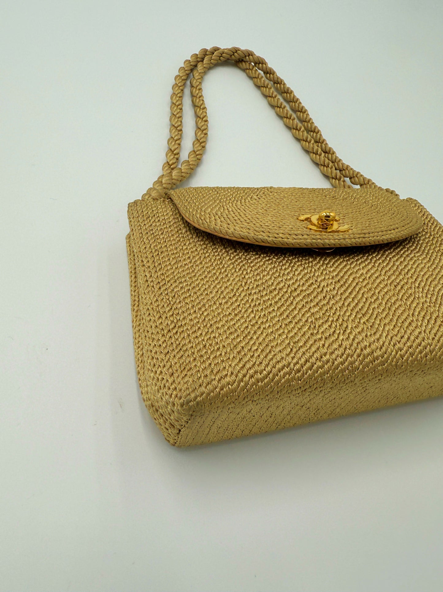 Chanel Vintage 1990s Mini Woven Shoulder Bag