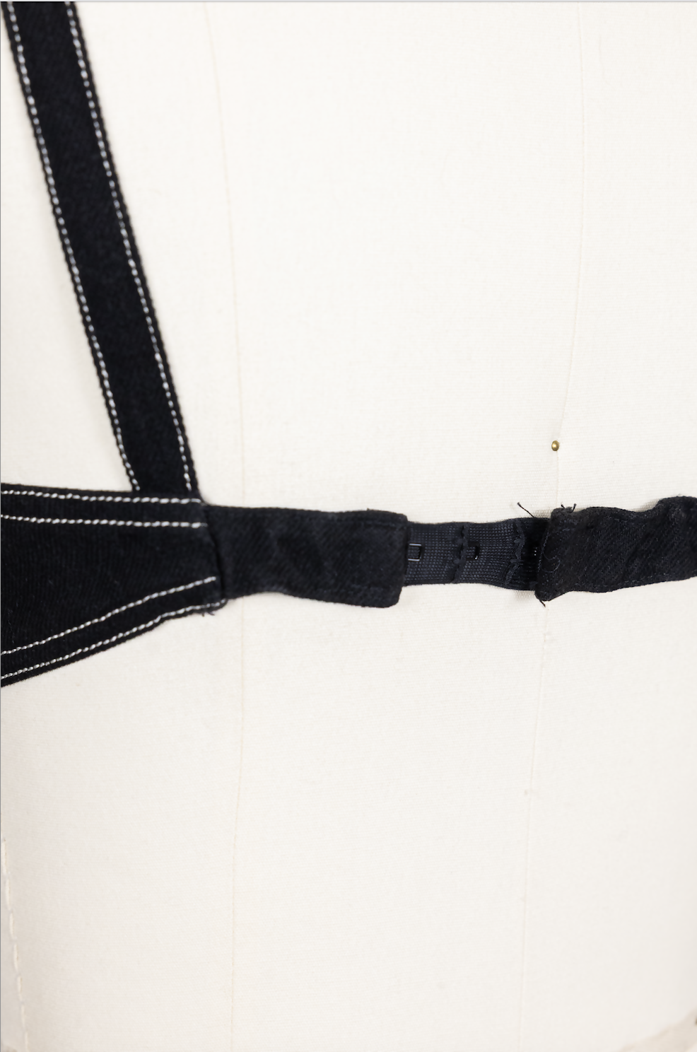 Chanel Vintage 1994 Spring/Summer Vintage Black Denim Bra Bustier