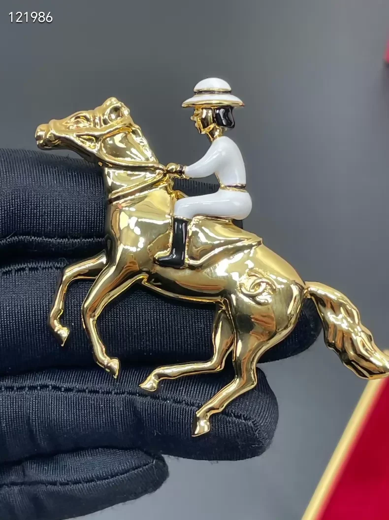 Chanel 26th Anniversary Luxury New Year Horse Limited Edition Brooch