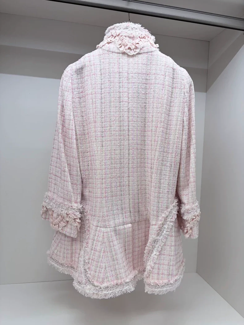 Chanel 13c pink  tweed jacket