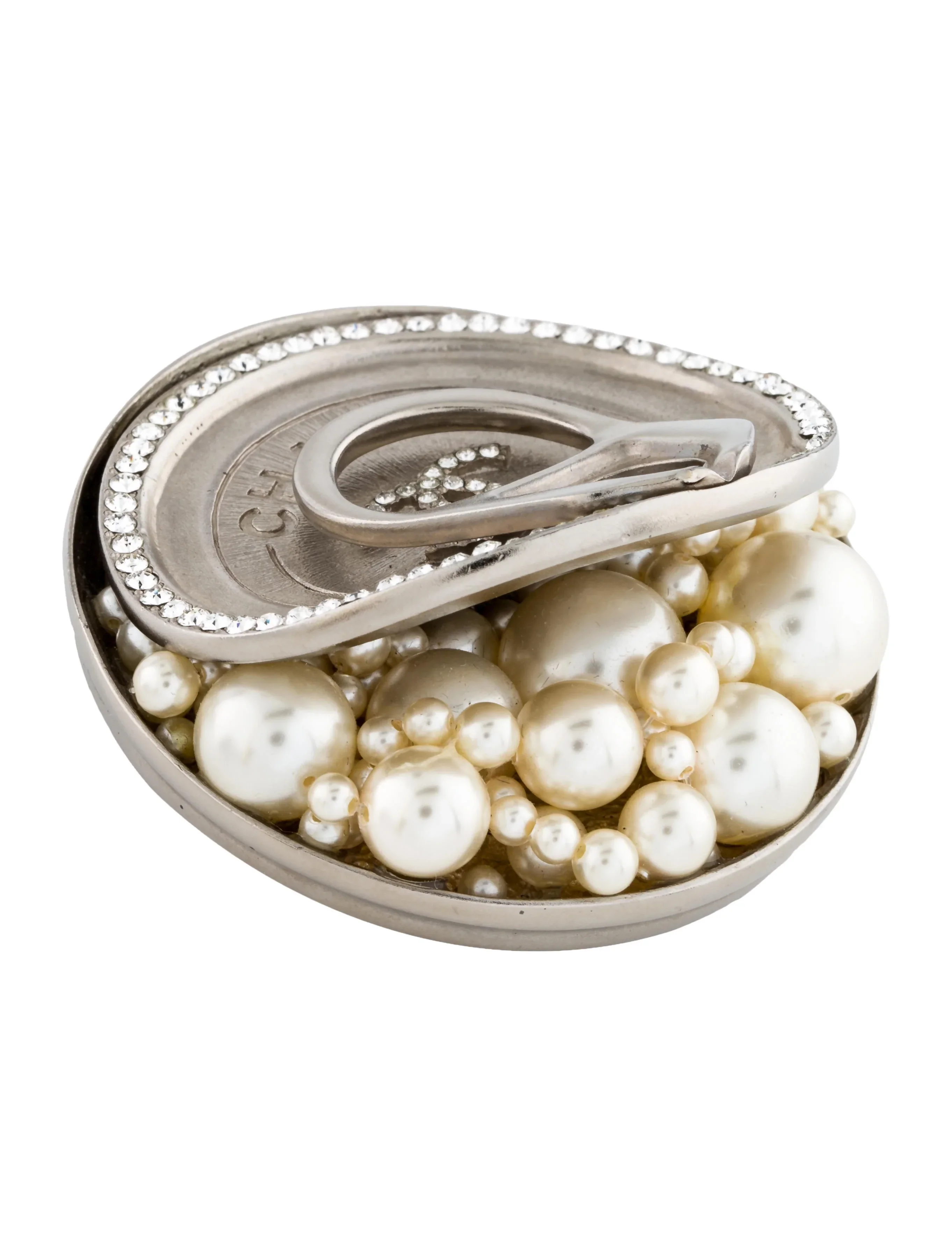 Chanel Pearl-Filled Pull-Tab Can Brooch – FW 2017 Supermarket Collection