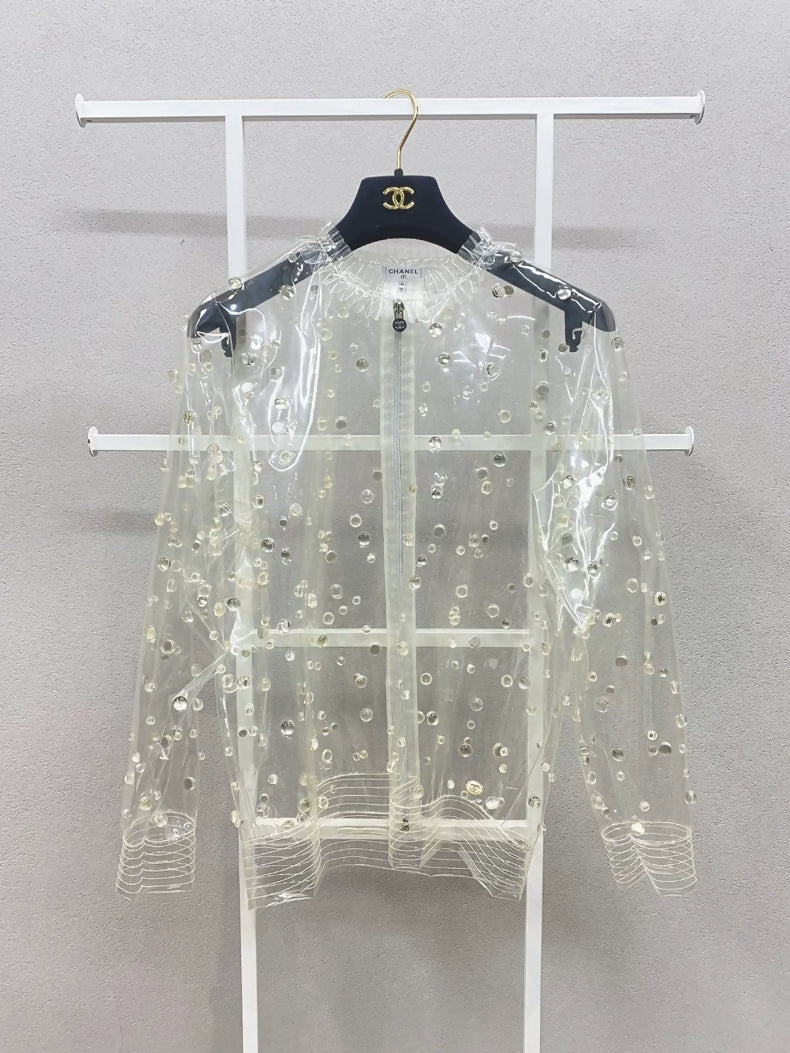 Chanel transparent raincoat
