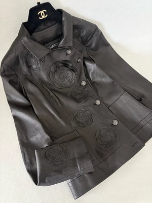 Chanel Shanghai Collection Camellia Lambskin Jacket