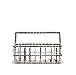 Chanel Supermarket Runway Metal  Black Lambskin Shopping Basket, 2014