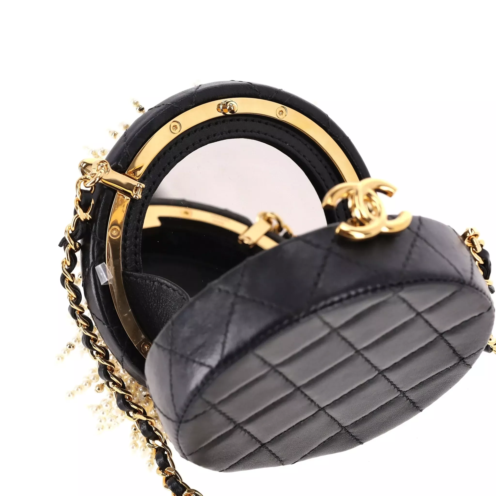 Chanel Lion Head Pearl & Leather Evening Bag – Pre-Fall 2023