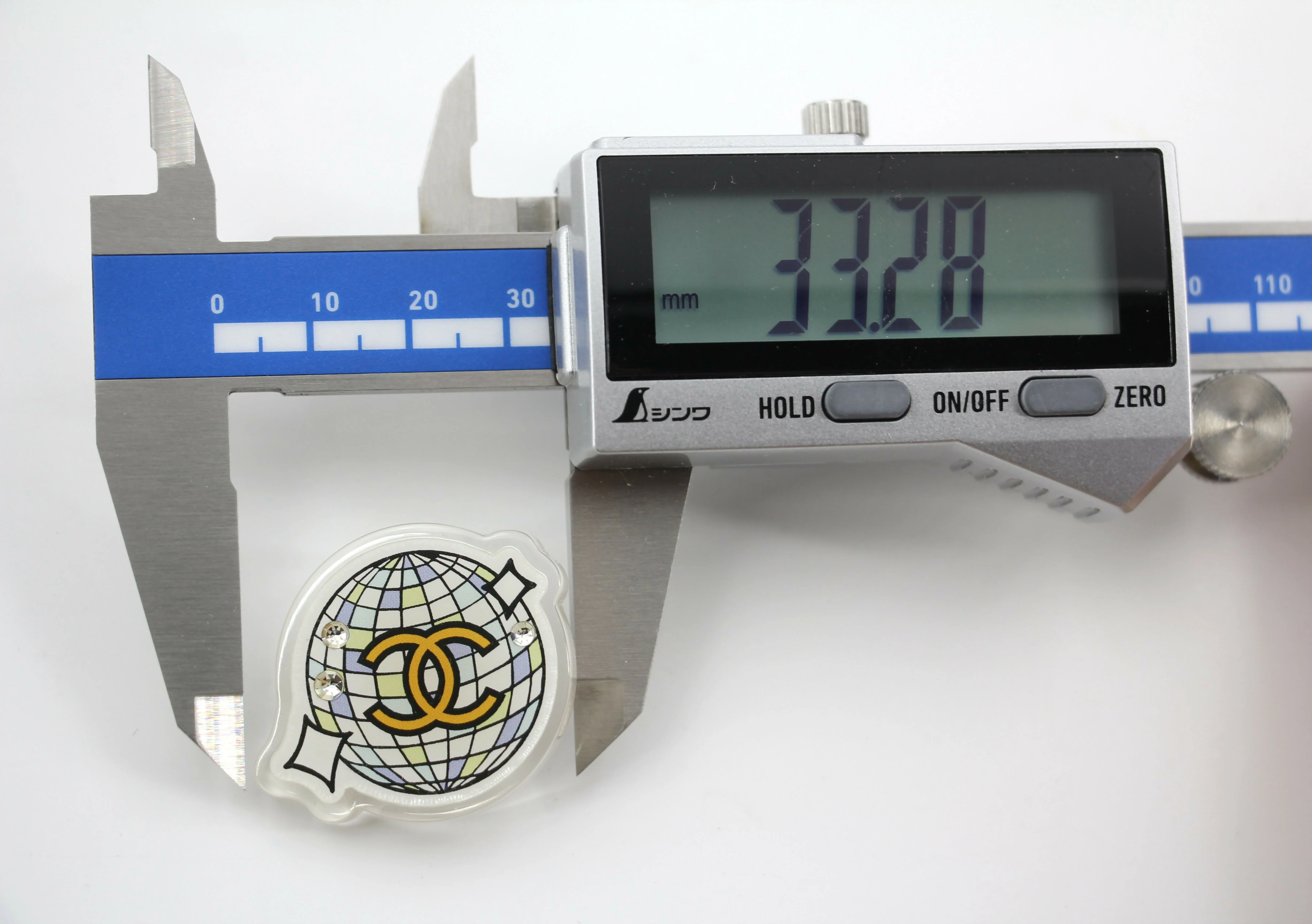 Chanel D24C Acrylic Spring/Summer Resort Collection Globe Brooch