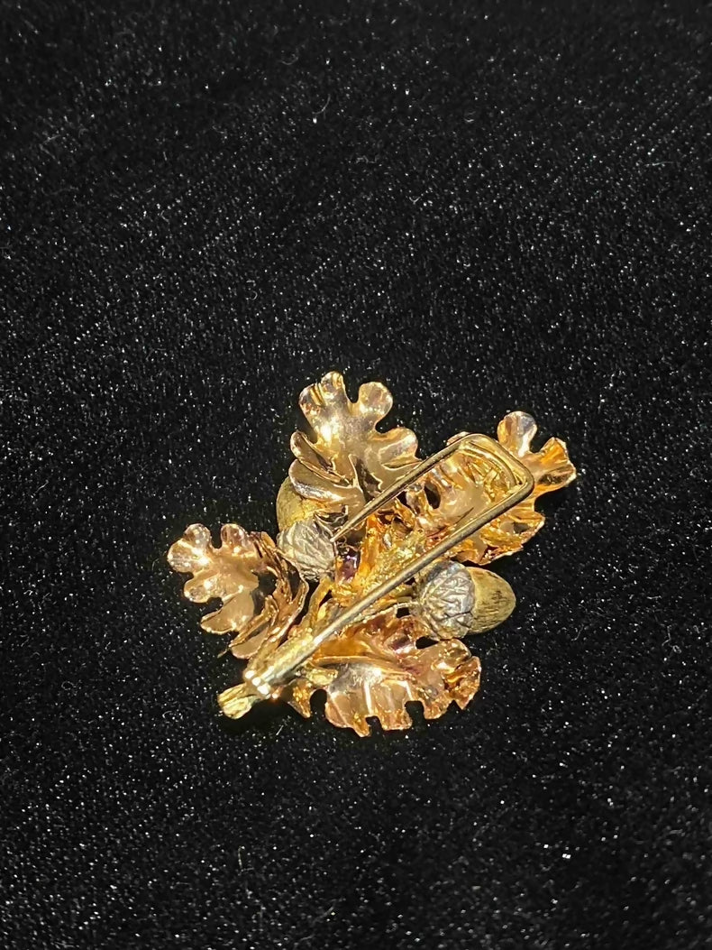 Vintage Buccellati Ear Clips + Brooch