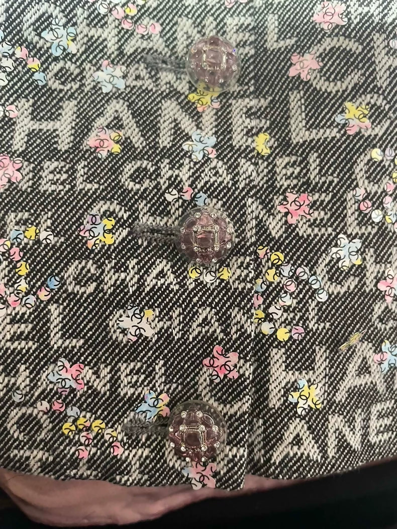 Chanel 24S looks: a denim top