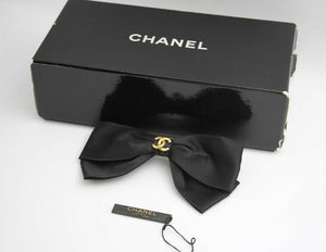Chanel Vintage 1981-85 Silk 3D Bow Hairpin