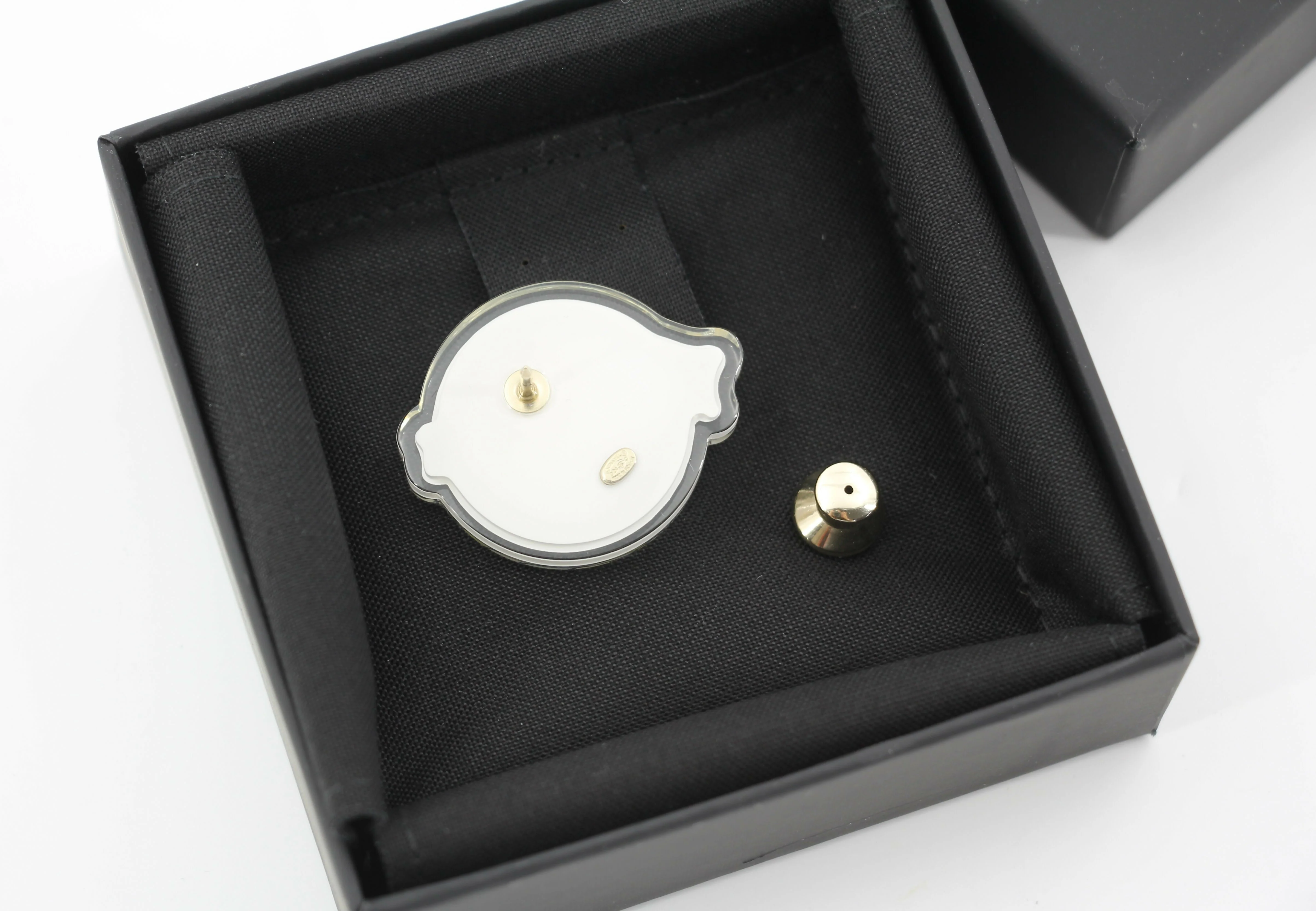 Chanel D24C Acrylic Spring/Summer Resort Collection Globe Brooch