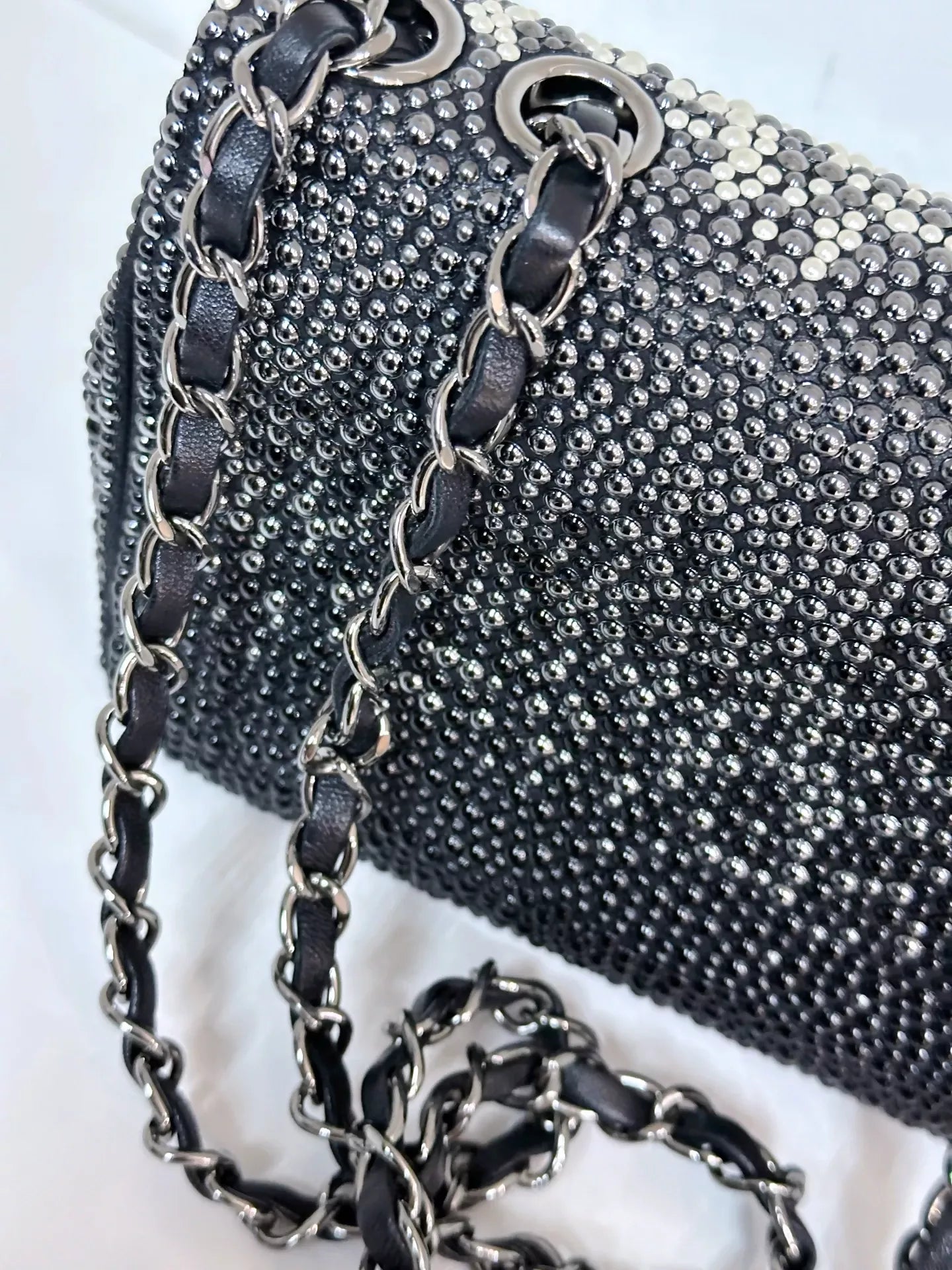 Chanel Pearls  Beads Mini Classic Single Flap Bag
