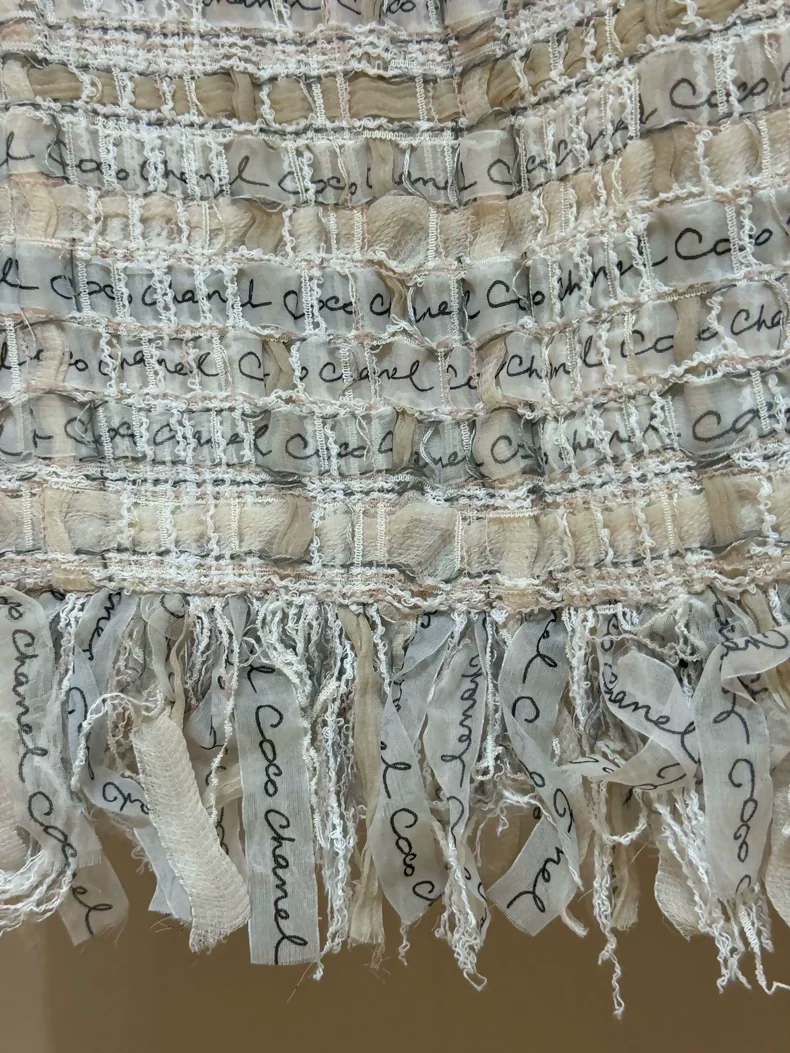 Chanel 2022 Light Pink Lesage Tweed Skirt