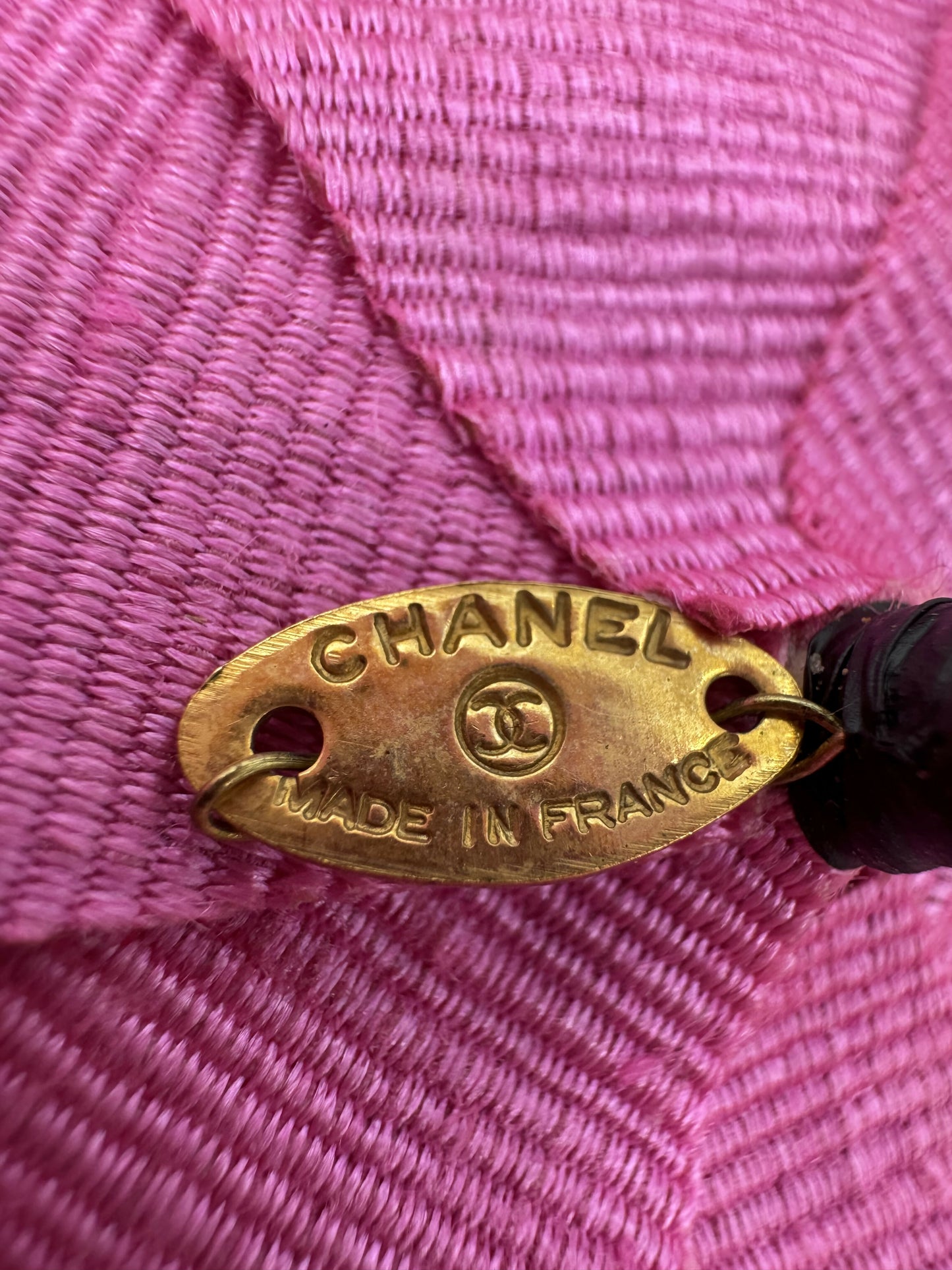 Chanel Vintage 81-85 Canvas Pink Camellia Brooch