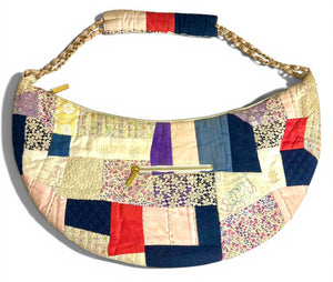ULTRA RARE CHANEL 06P RUNWAY MULTICOLOR PATCHWORK TOTE HOBO BAG