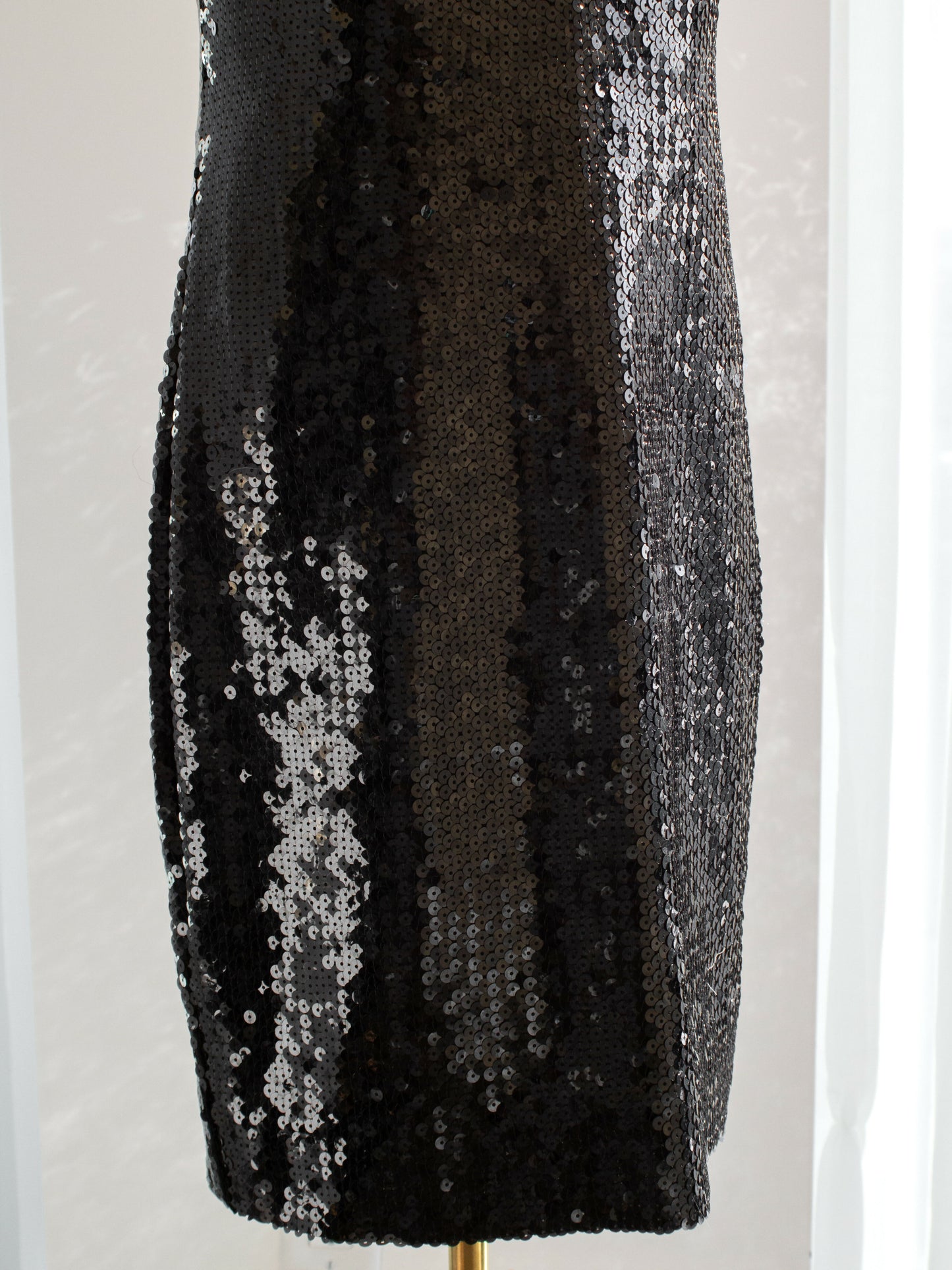 chanel vintage spring 1987 black white sequin embellished bow mini dress 6