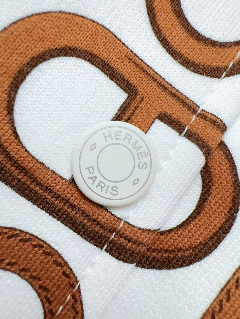 Hermes brown  white jacket