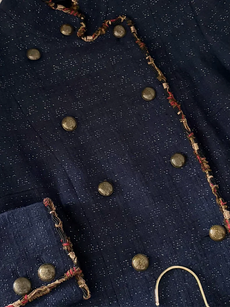 Chanel Paris-Shanghai Collection Blue jacket & skirt set