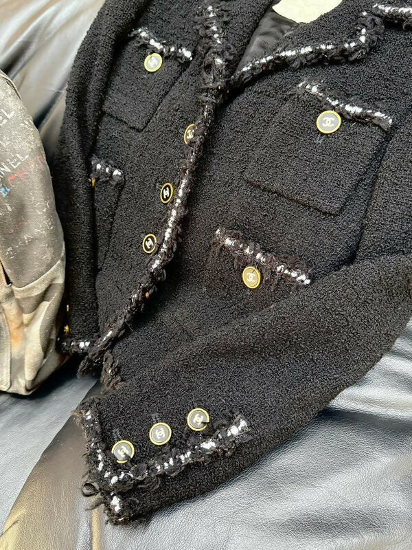 Chanel Vintage 1994 Black Vintage Museum Jacket