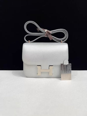 Hermes Constance 19 Olympic Silver leather palladium hardware