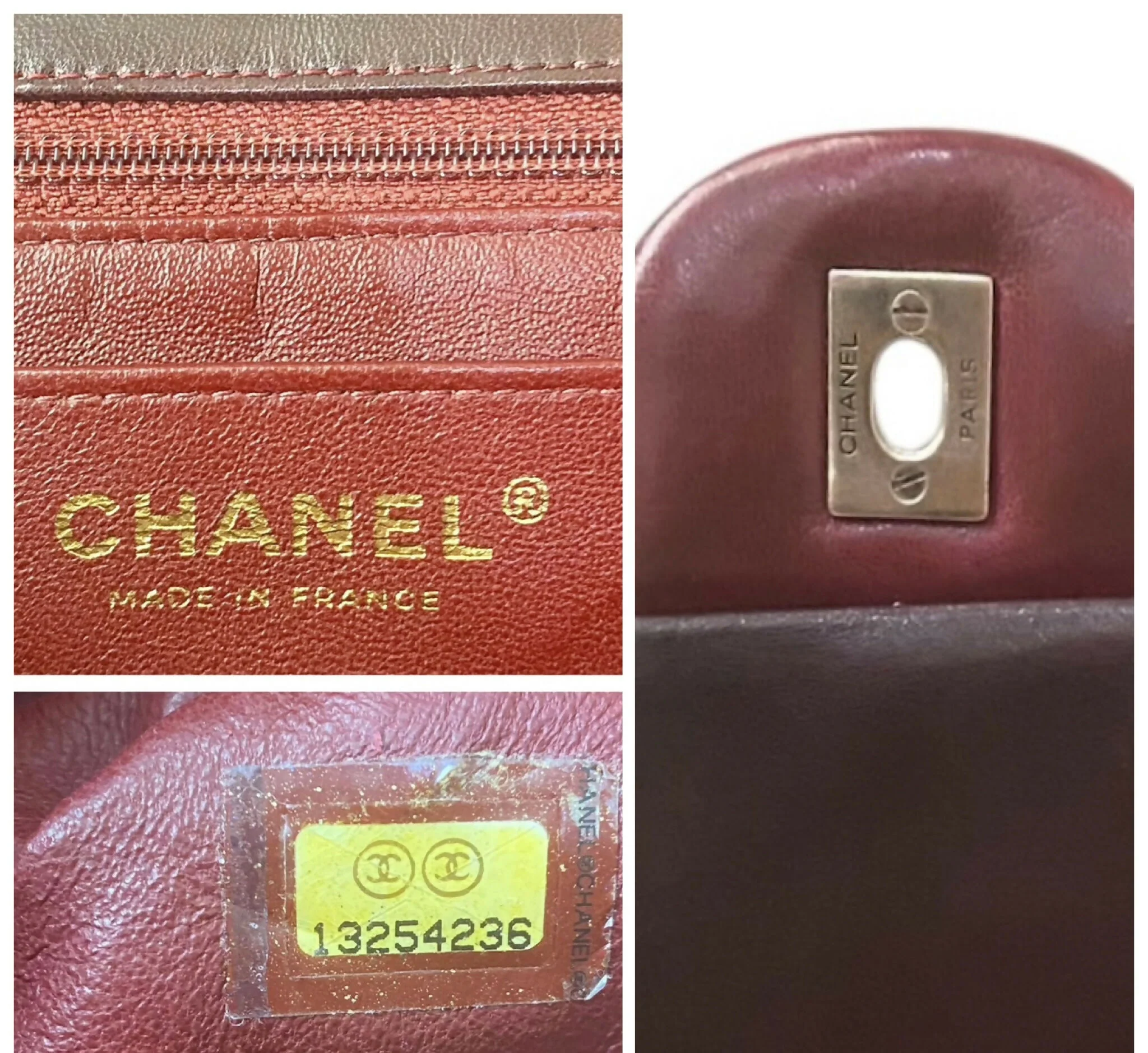 Chanel Jumbo Classic Ombre Pink Burgundy Quilted Lambskin Single Flap Bag