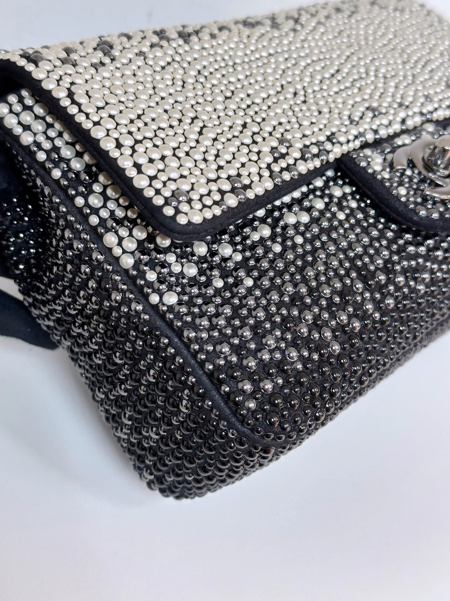 Chanel Pearls  Beads Mini Classic Single Flap Bag