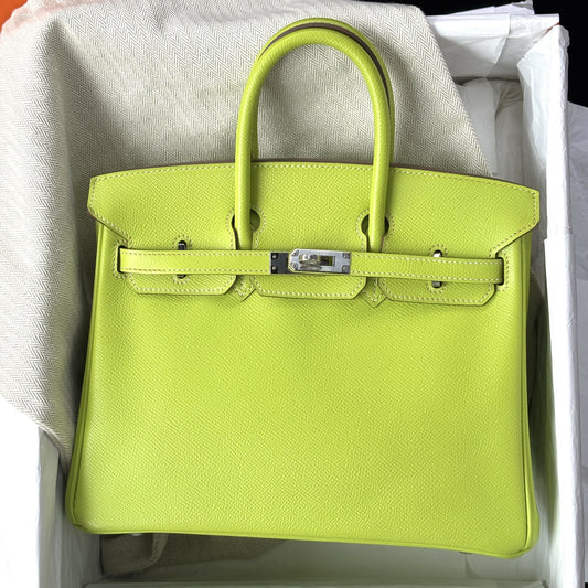 Hermès Birkin 25 Kiwi Epsom with Palladium Hardware