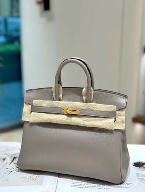 Hermes Birkin 25 M8 Gris Asphalt Gold Hardware
