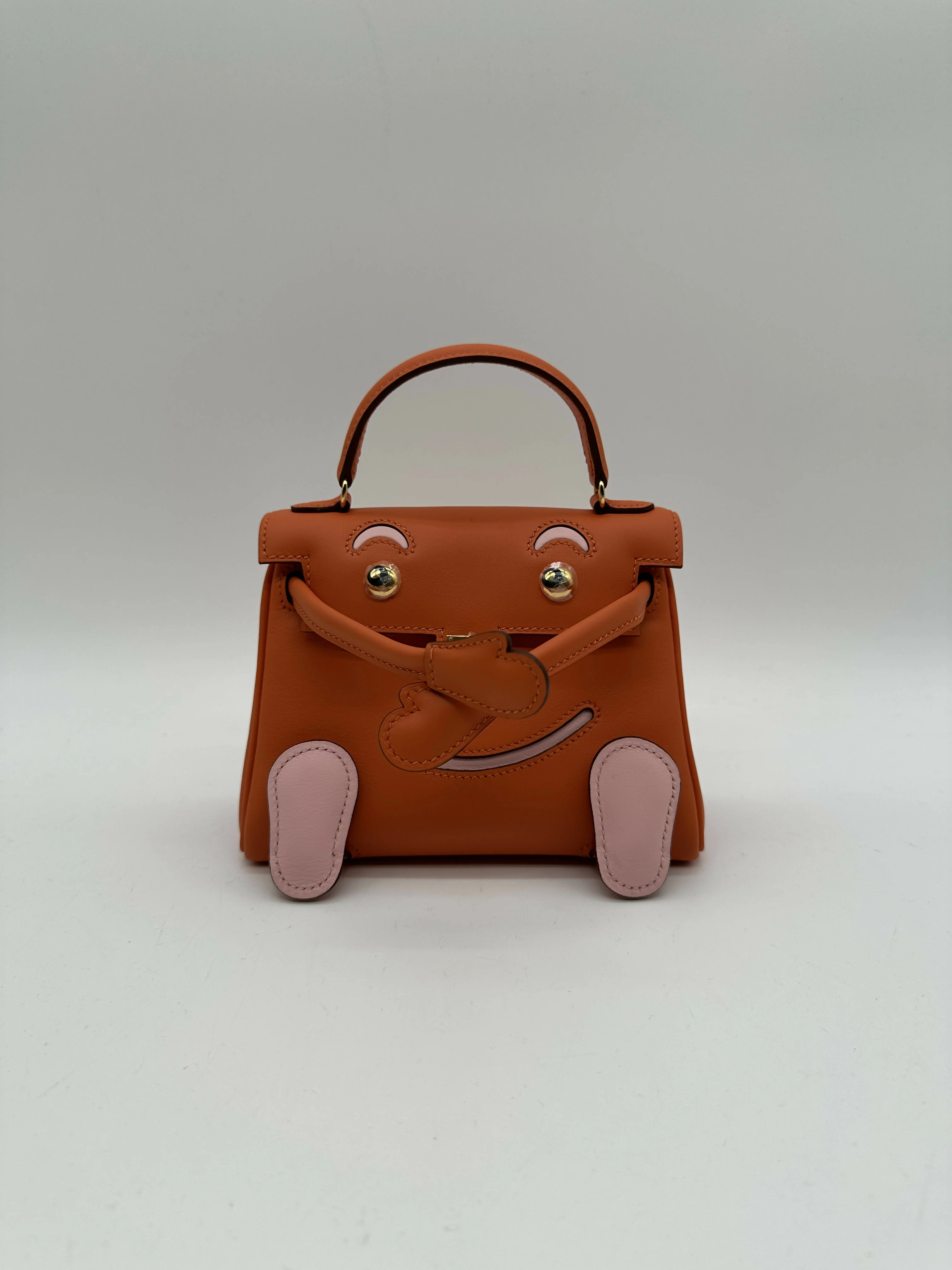 Hermès Kelly Doll Orange / Rose Sakura PHW W 2026
