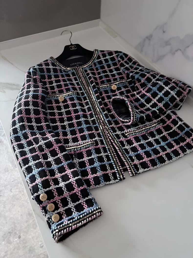 Chanel 22s Collorful tweed Jacket