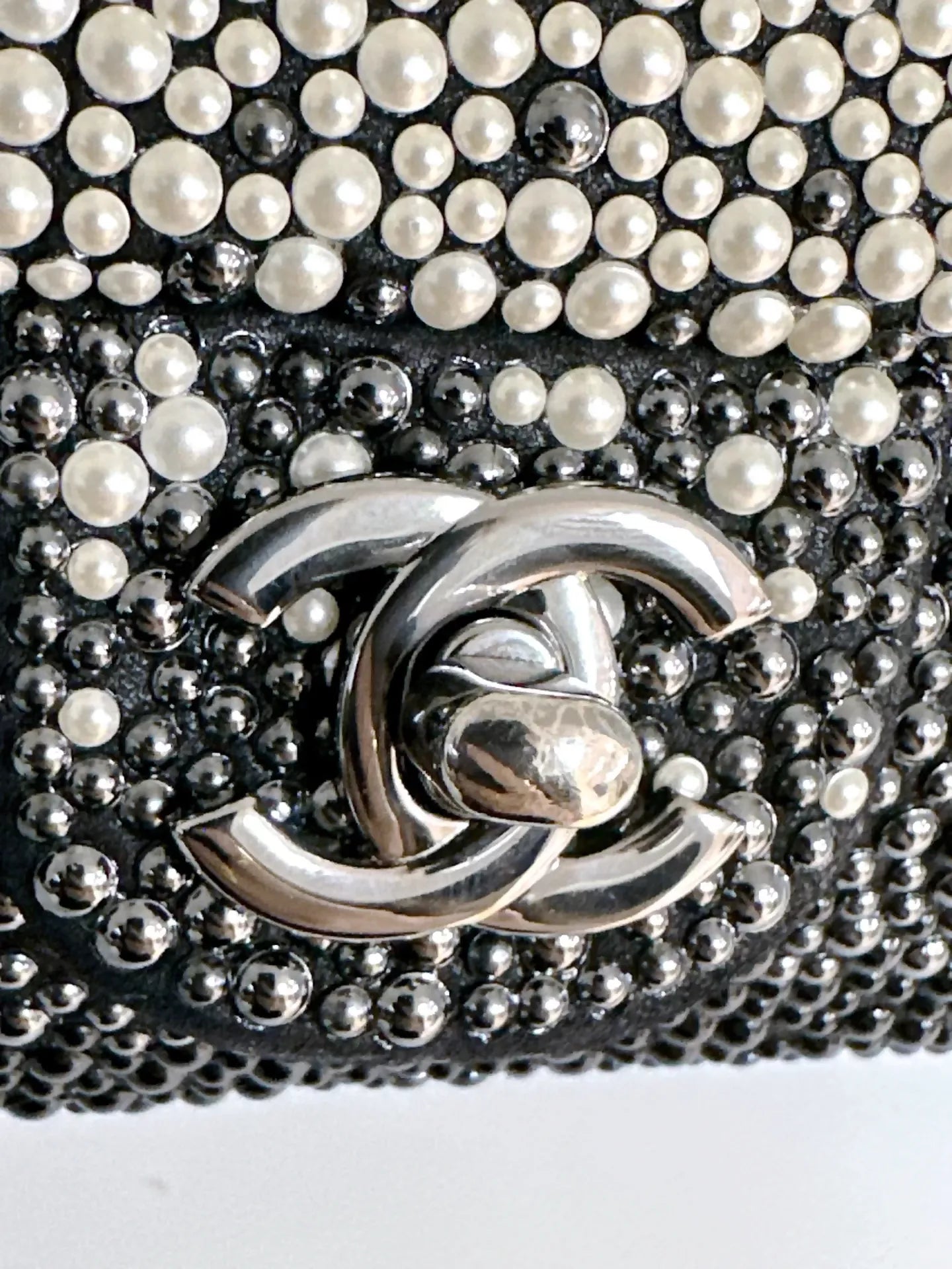Chanel Pearls  Beads Mini Classic Single Flap Bag