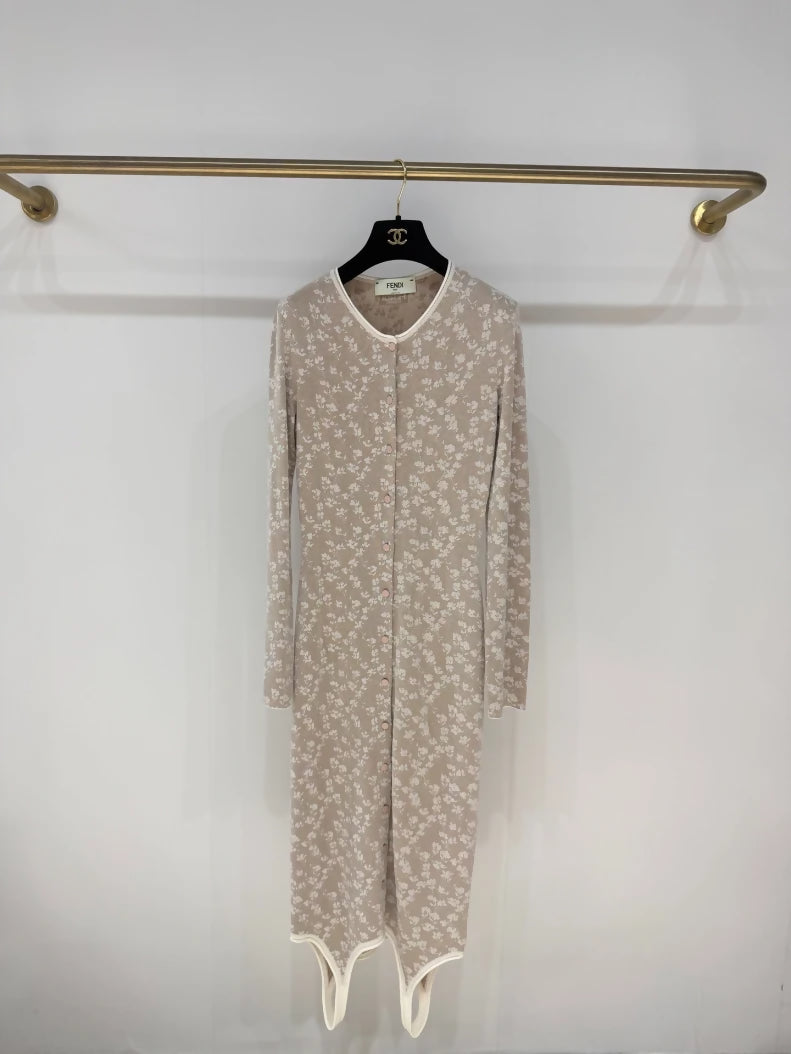 Fendi Spring/Summer 2025 runway style floral print jumpsuit